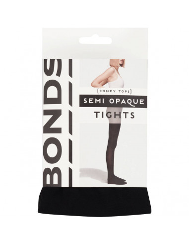 Bonds Comfy Tops Semi Opaque Tights Black Sml-med each