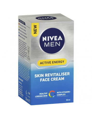 Nivea For Men Active Energy Skin Revitiliser Face Cream 50ml