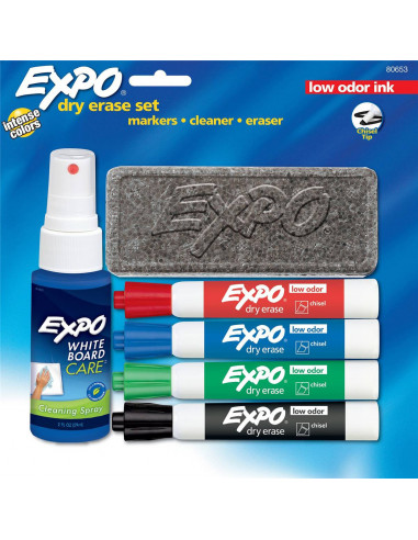 Expo Chisel Whiteboard Markers Starter Kit 4 pack