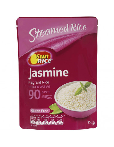 Sunrice Microwave Jasmine Rice In 90 Seconds 250g