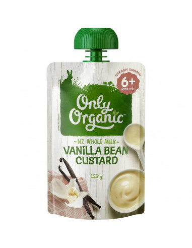 Only Organic 6 Months+ Vanilla Bean Custard 120g