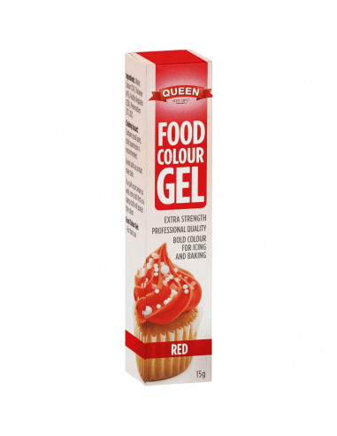 Queen Red Food Colour Gel 15g