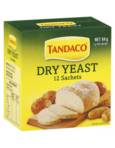 Tandaco Dry Yeast 12pk 84g