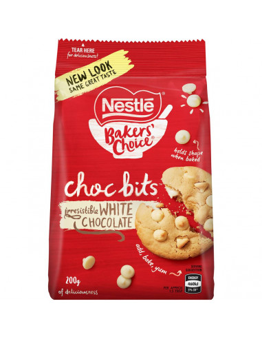 Nestle Bakers' Choice White Choc Bits 200g