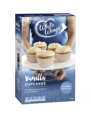 White Wings Cupcake Mix Vanilla 410g