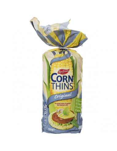 Real Foods Corn Thins Original 150g
