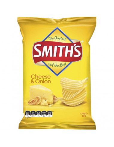 Smiths Share Pack Crinkle Cut Cheese & Onion 170g