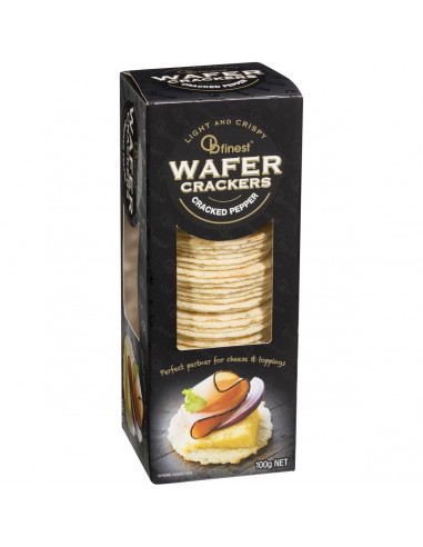 Ob Finest Wafer Crackers Black Pepper 100g