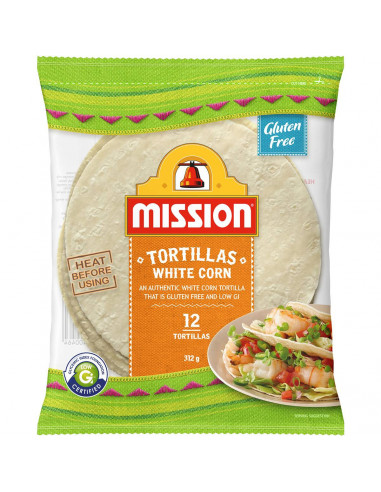 Mission White Corn Tortillas 12 pack