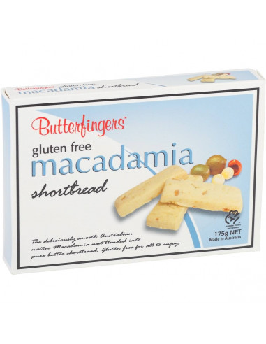Butterfingers Gluten Free Shortbread Macadamia 175g