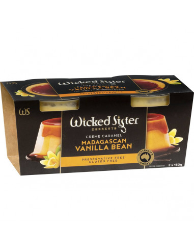 Wicked Sister Vanilla Bean Creme Caramel 2x150g