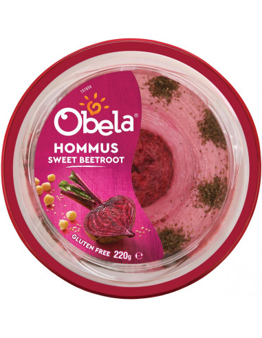 Obela Sweet Beetroot Garnished Hommus 220g