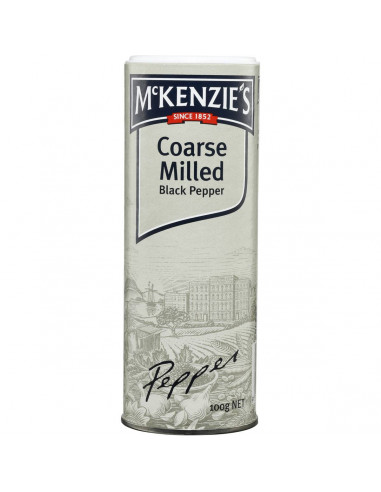 Mckenzie's Pepper Black Coarse Milled 100g