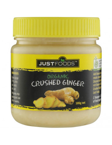 Just Foods Crushed Ginger Organic 185g