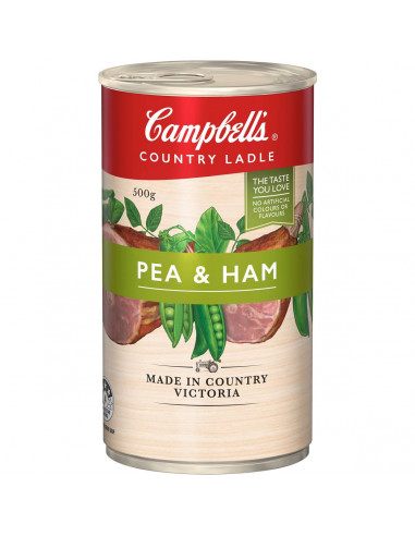 Campbell's Country Ladle Canned Soup Pea & Ham 500g