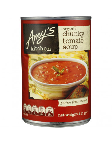 Amys Kitchen Canned Soup Organic Chunky Tomato Bisque 411g
