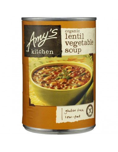 Amys Kitchen Canned Soup Organic Lentil & Vegetable 411g