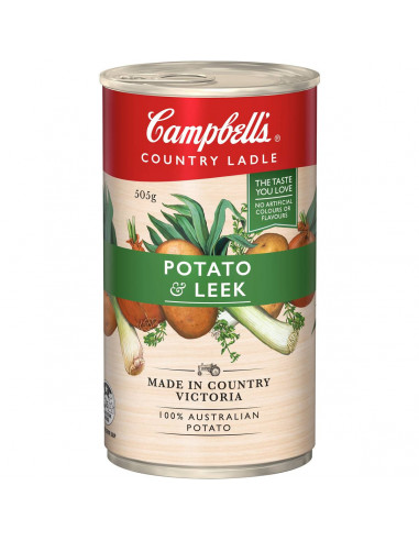 Campbell's Country Ladle Canned Soup Potato & Leek 505g