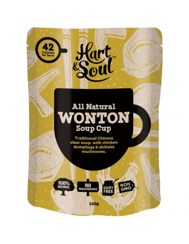 Hart & Soul All Natural Wonton Soup Cup 100g