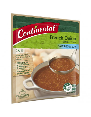 Continental Simmer Soup Salt Reduced French Onion 35g