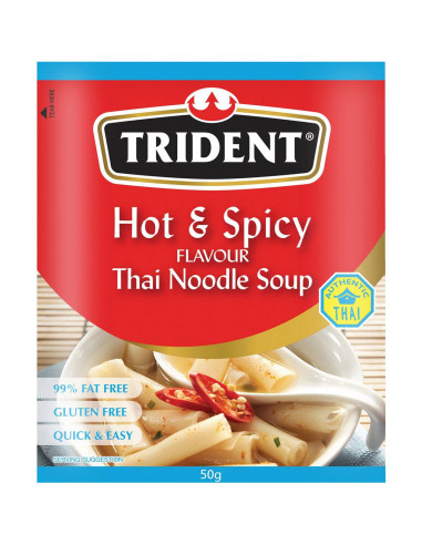 Trident Soup Hot & Spicy Hot & Spicy Thai With Noodles 50g