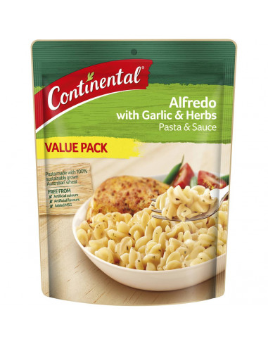 Continental Alfredo Garlic & Herb Pasta & Sauce Value Pack 145g