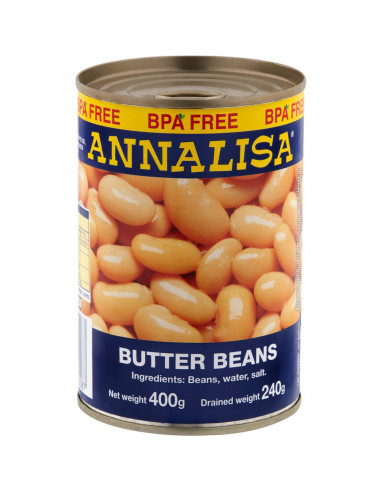 Annalisa Beans Butter Lima 400g