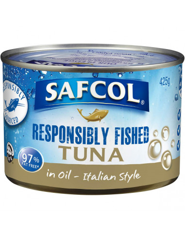 Safcol Responsibly Fished Tuna In Oil Italian Style 425g