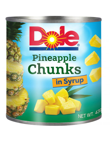 Dole Premium Tropical Pineapple Chunks In Syrup 439g