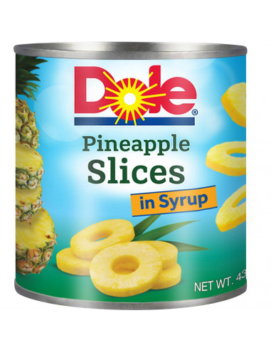 Dole Premium Pineapple Slices In Syrup 439g