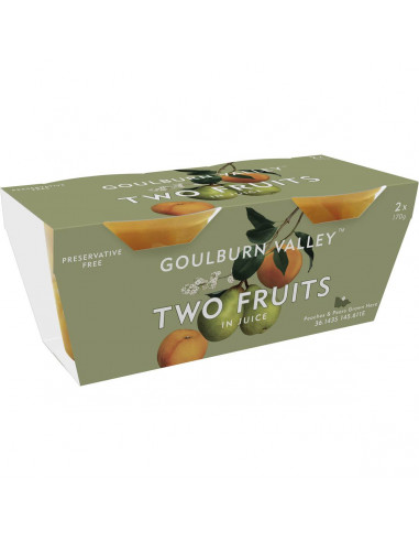 Goulburn Valley Two Fruits In Juice 2 pk 340g