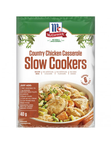 Mccormick Slow Cookers Country Chicken Cassarole 40g