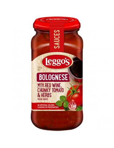 Leggo's Pasta Sauce Bolognese Red Wine 500g