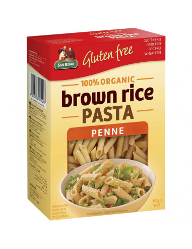 San Remo Gluten Free Brown Rice Penne 250g
