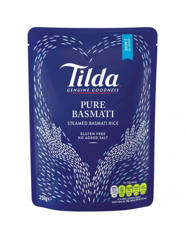 Tilda Microwave Steamed Pure Basmati Pure 250g