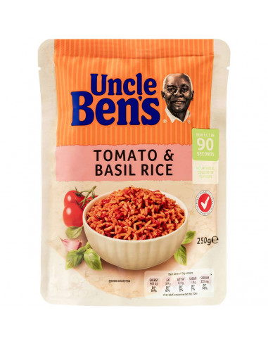 Uncle Bens Express Microwave Tomato & Basil Rice 250g