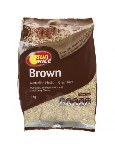 Sunrice Brown Rice Calrose Medium Grain 1kg