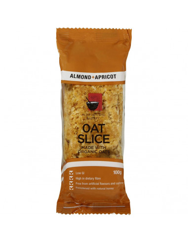 All Natural Bakery Bars Slice Oat Almond & Apricot 100g