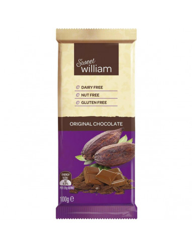 Sweet William Original Chocolate Dairy Free 100g