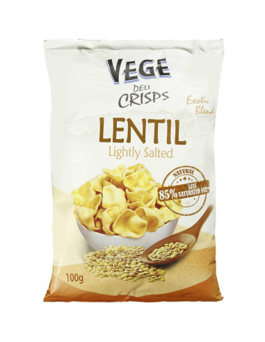 Vege Deli Crisps Lentil Lightly Salted 100g