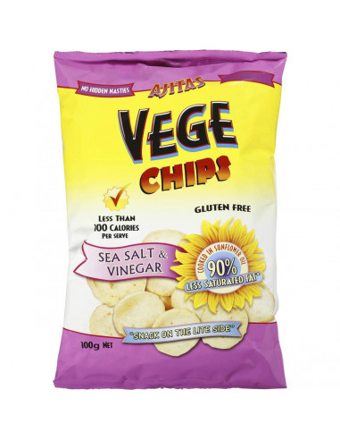 Vege Chips Salt & Vinegar 100g