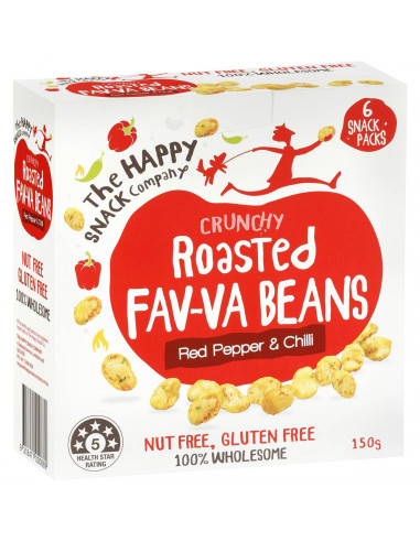 Happy Snack Roasted Favva Beans Red Pepper & Chilli 150g