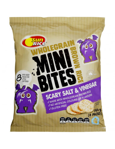 Sunrice Rice Snacks Salt & Vinegar Mini Bites 160g