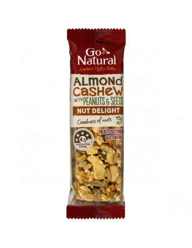 Go Natural Savoury Bars Almond Cashews 45g