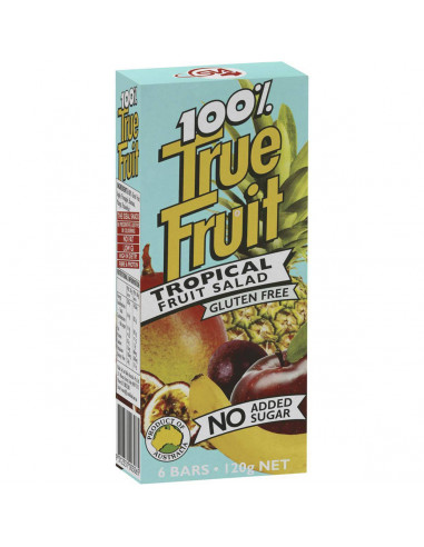 True Fruit Bars 100% Tropical Fruit Nas 6 pack