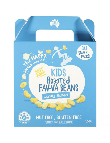 The Happy Snack Company Kids Fav-va Beans Lightly Salted 10x15g