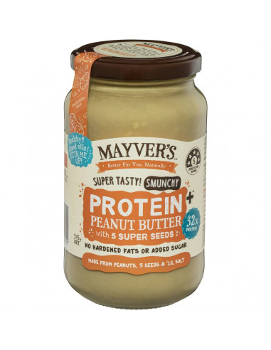 Mayver's Smunchy Protein Plus 5 Seeds Peanut Butter 375g