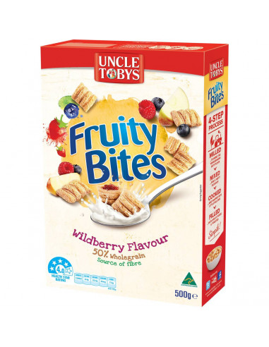 Uncle Tobys Wildberry Fruity Bites 500g