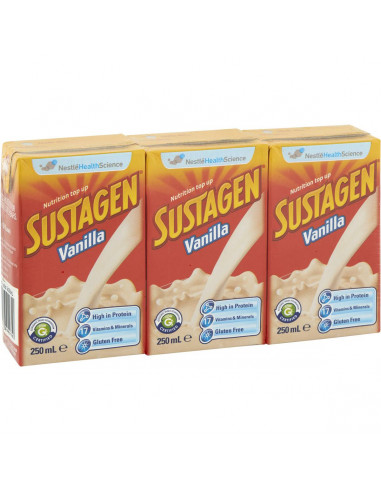 Sustagen Vanilla Ready To Drink 3x250ml