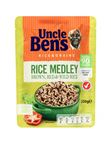 Uncle Bens Express Medley Brown Red & Wild Rice 250g